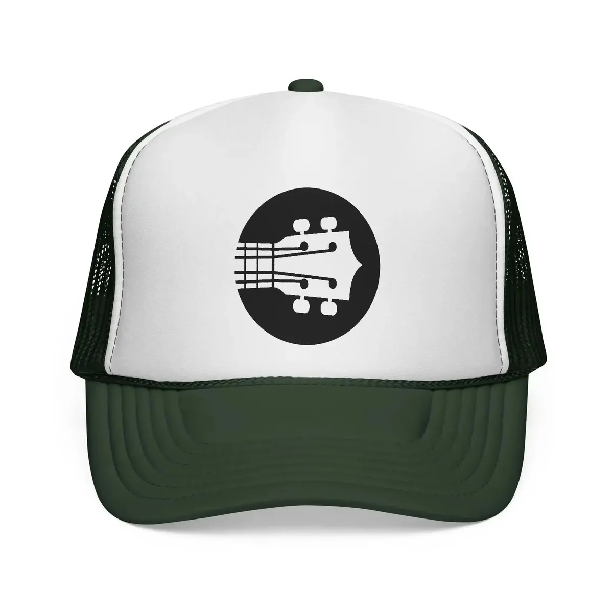 Uke Like The Pros Trucker Hat - Black Logo - Image 4
