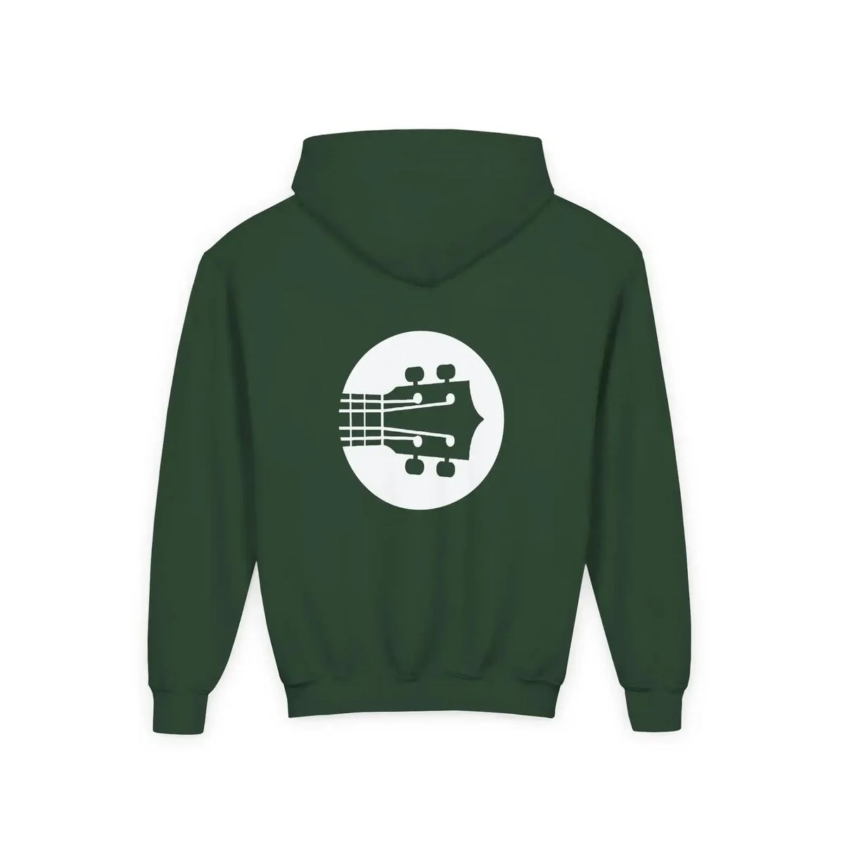 Uke Like The Pros Youth Hoodie - White Logo - Image 19