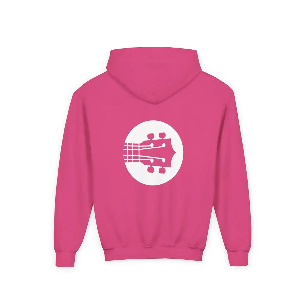 Uke Like The Pros Youth Hoodie - White Logo - Image 25