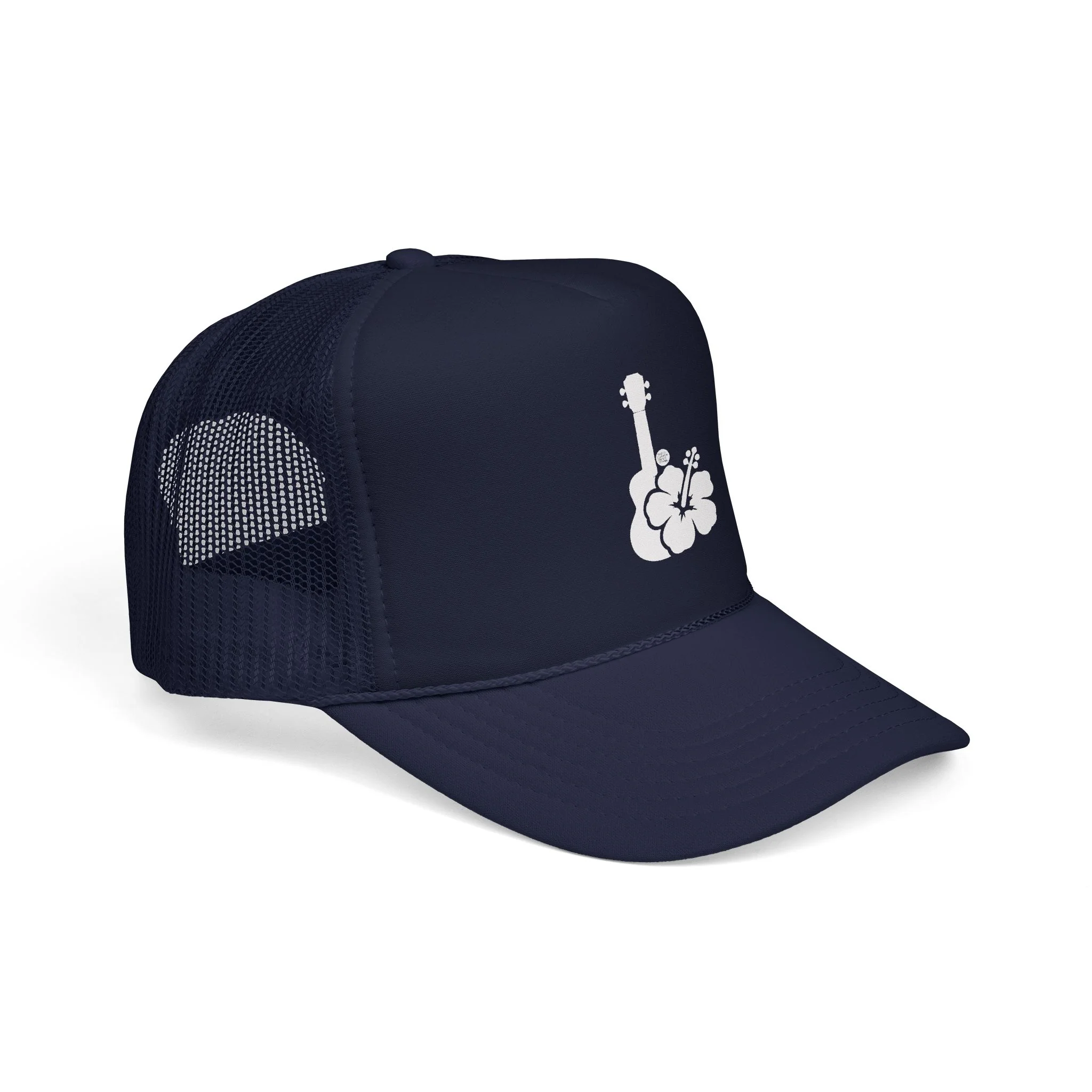 Ukulele Musician Foam Trucker Hat - Hibiscus - Image 16
