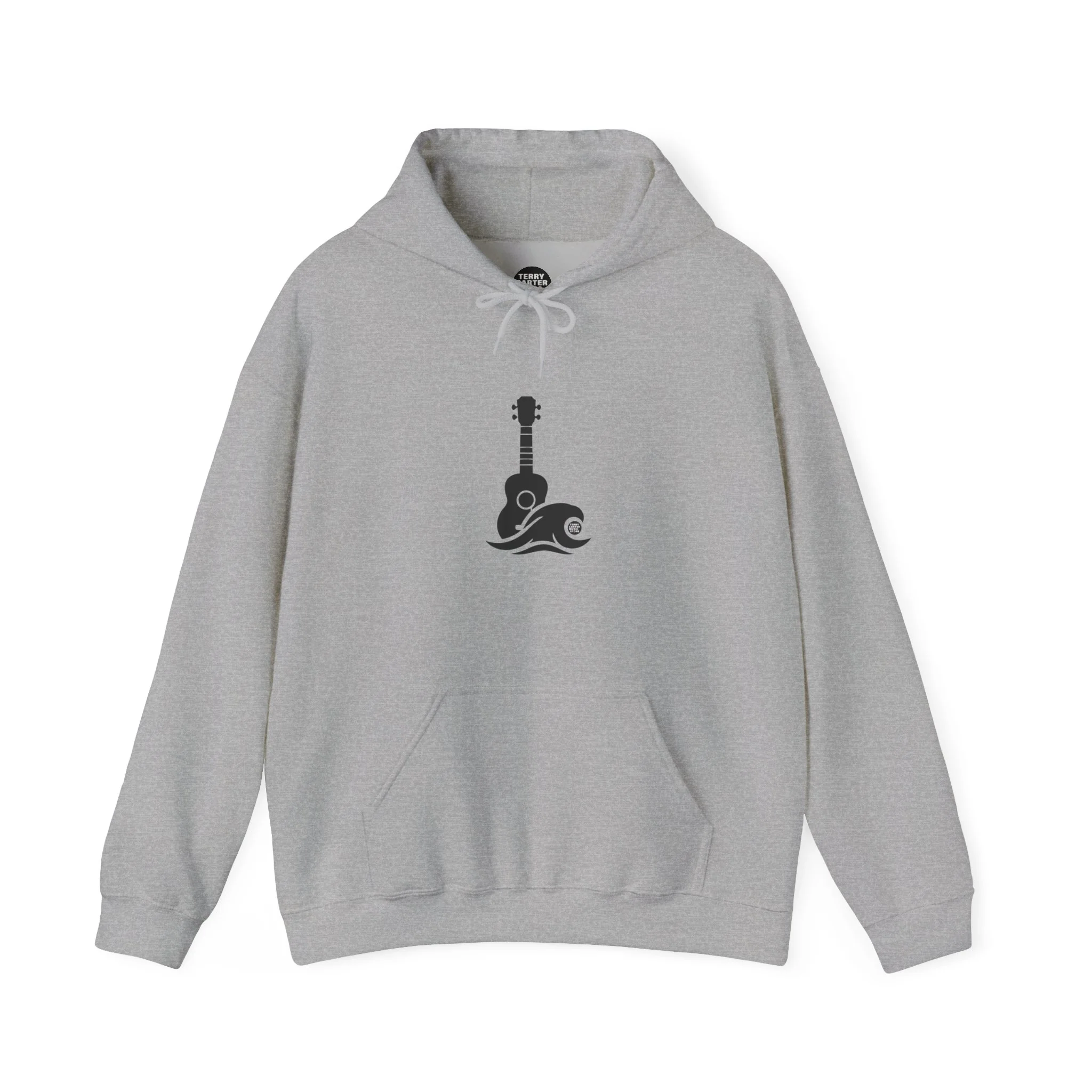 Ukulele Musician Hoodie - Black Logo - Image 3