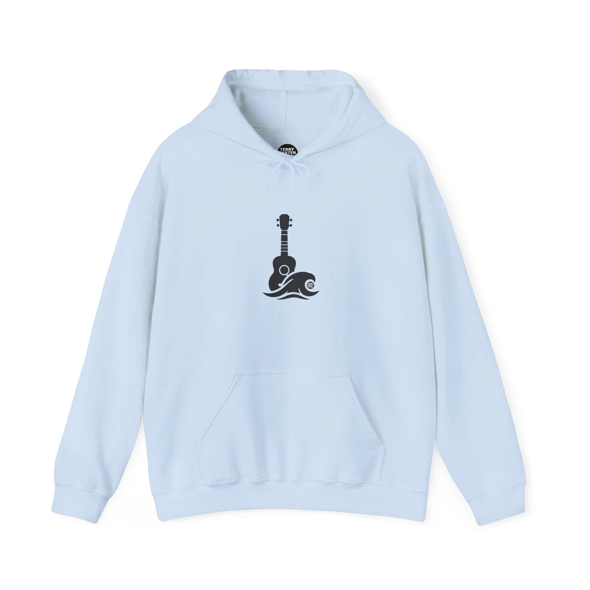 Ukulele Musician Hoodie - Black Logo - Image 4
