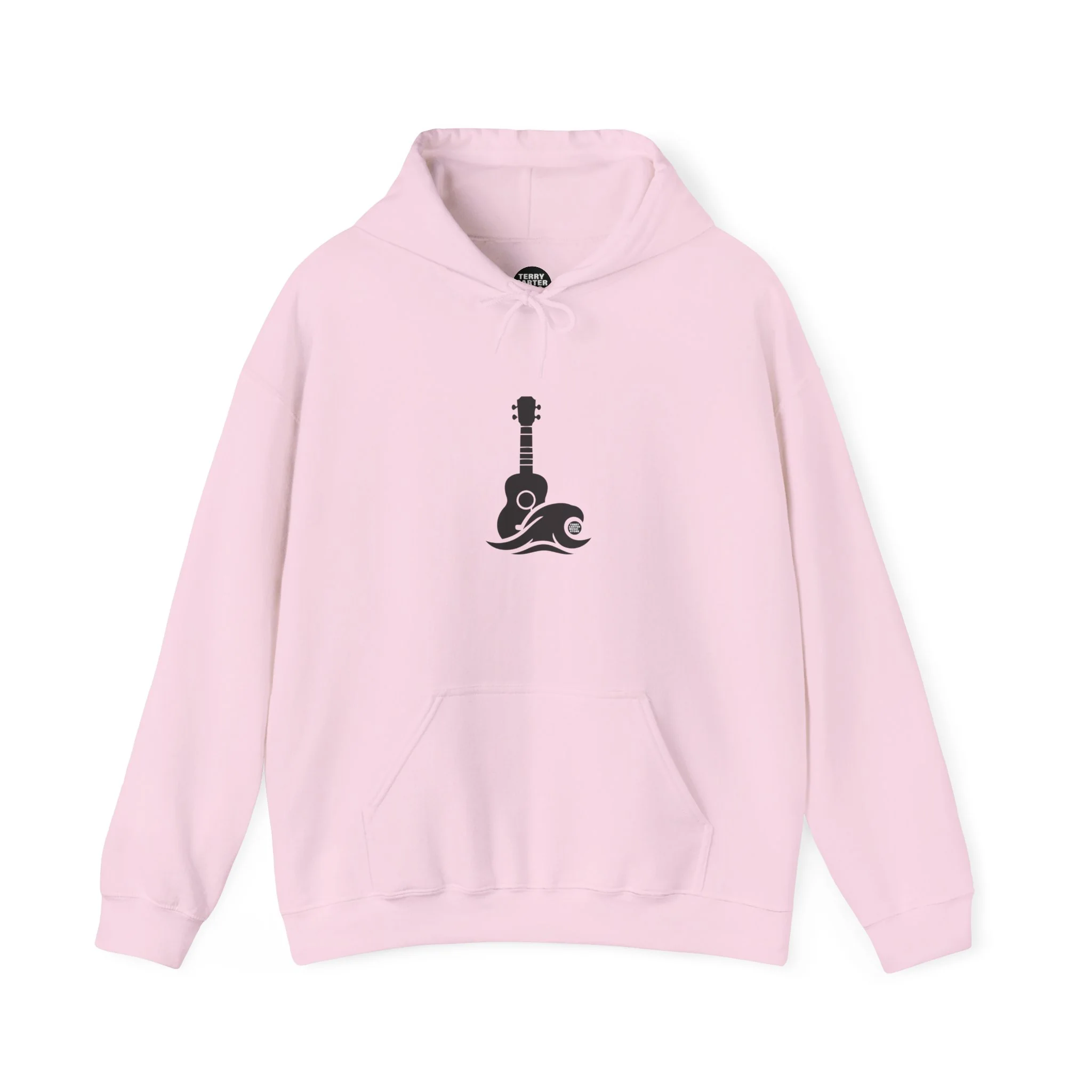 Ukulele Musician Hoodie - Black Logo - Image 5