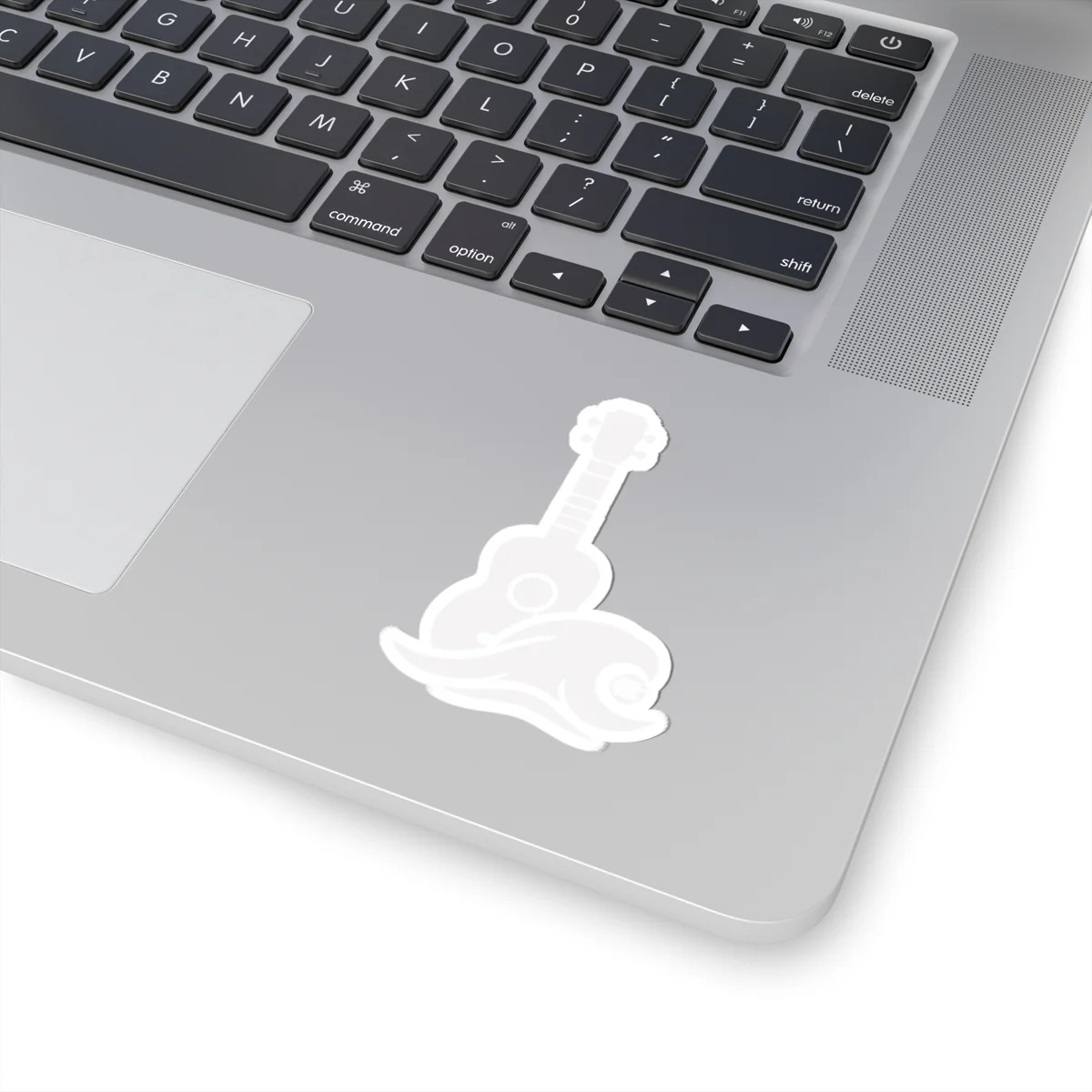 Ukulele Musician Sticker - White Kiss-Cut Vinyl Decal - Image 5