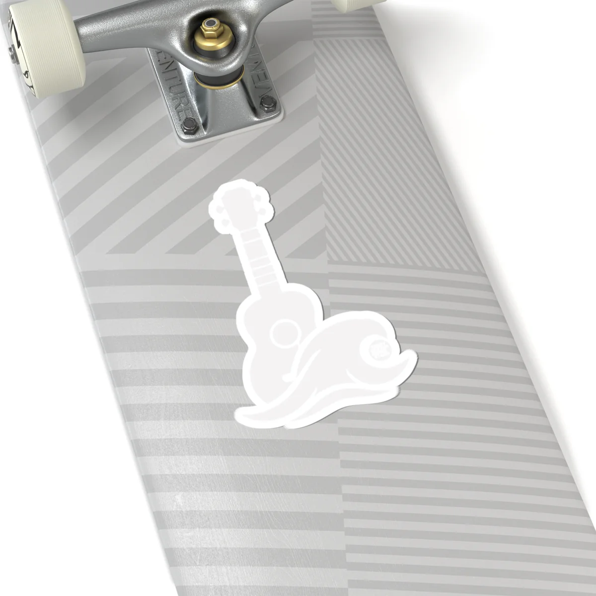 Ukulele Musician Sticker - White Kiss-Cut Vinyl Decal - Image 8