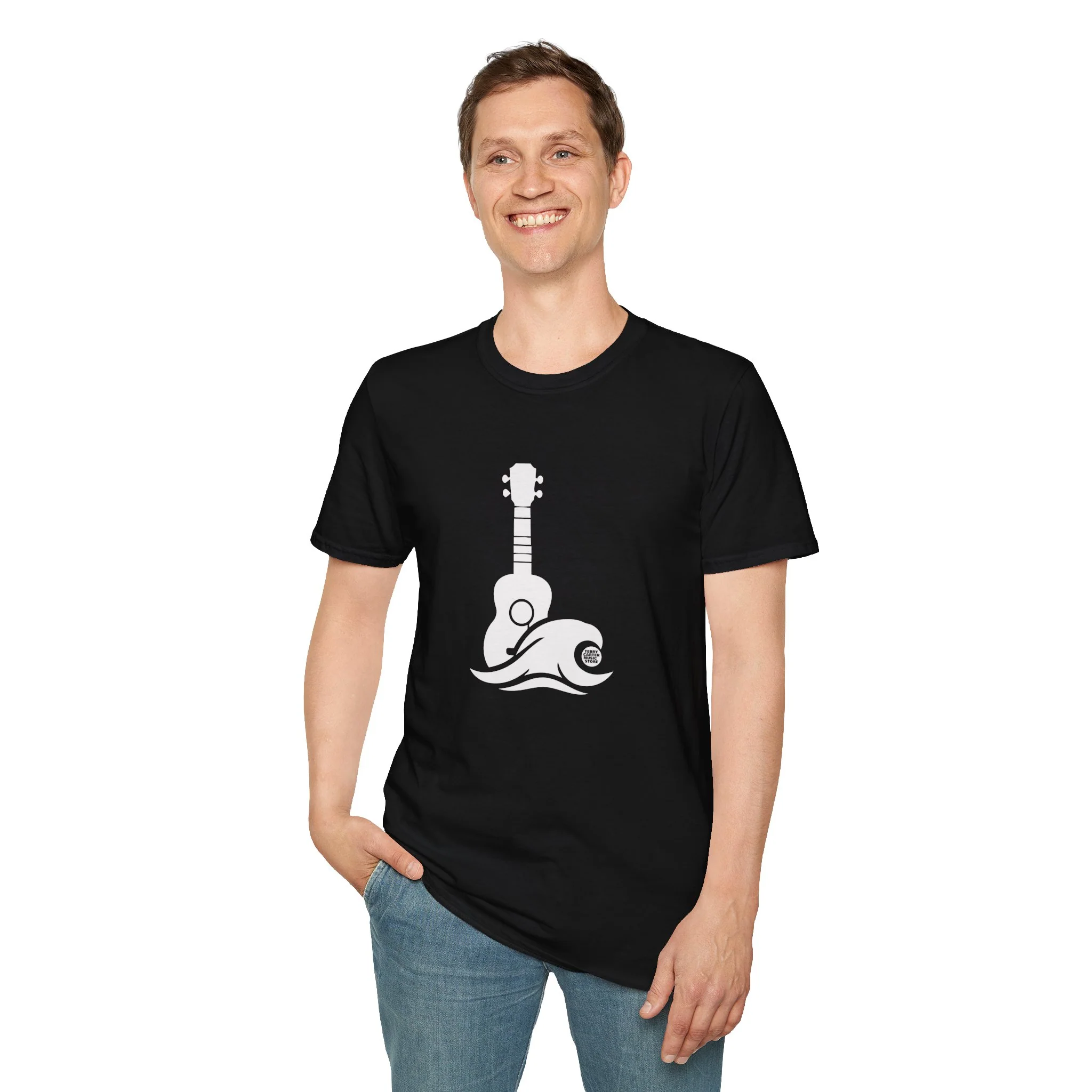 Ukulele Musician T‑Shirt - White Logo - Image 11