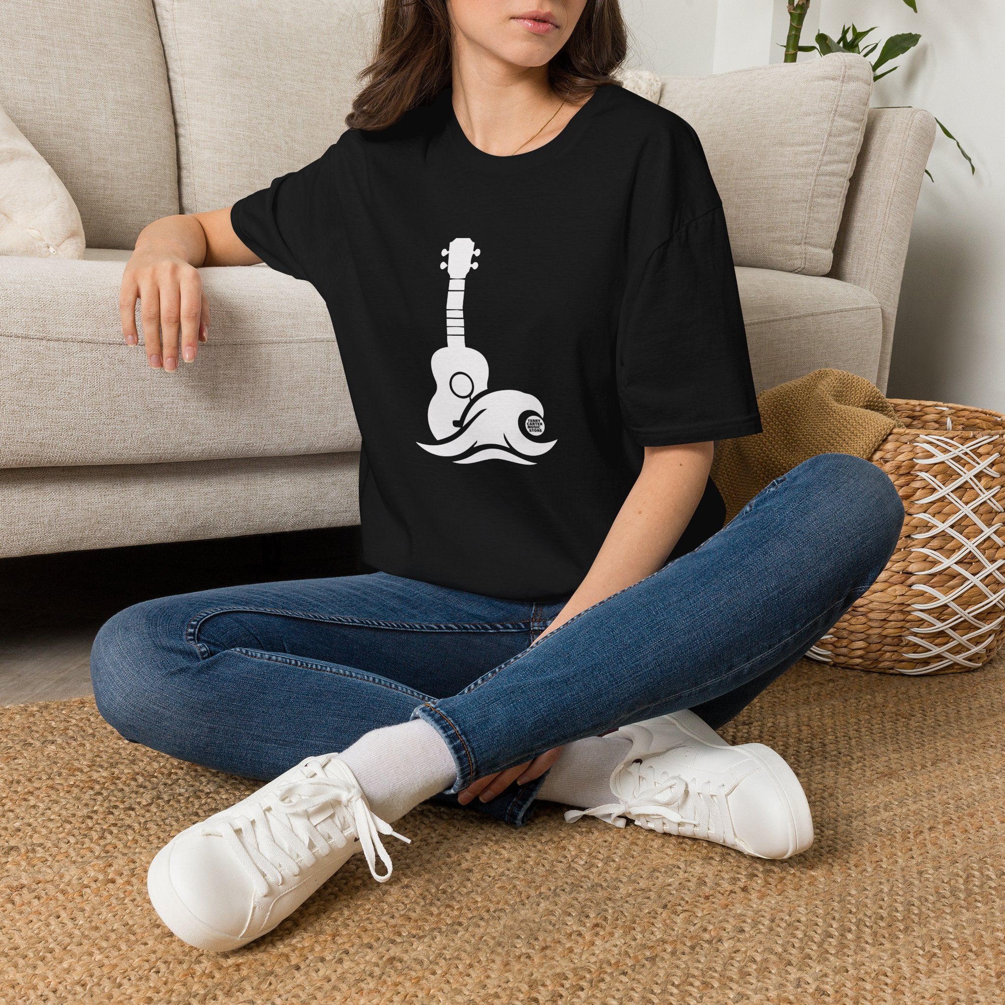 Ukulele Musician T‑Shirt - White Logo - Image 13