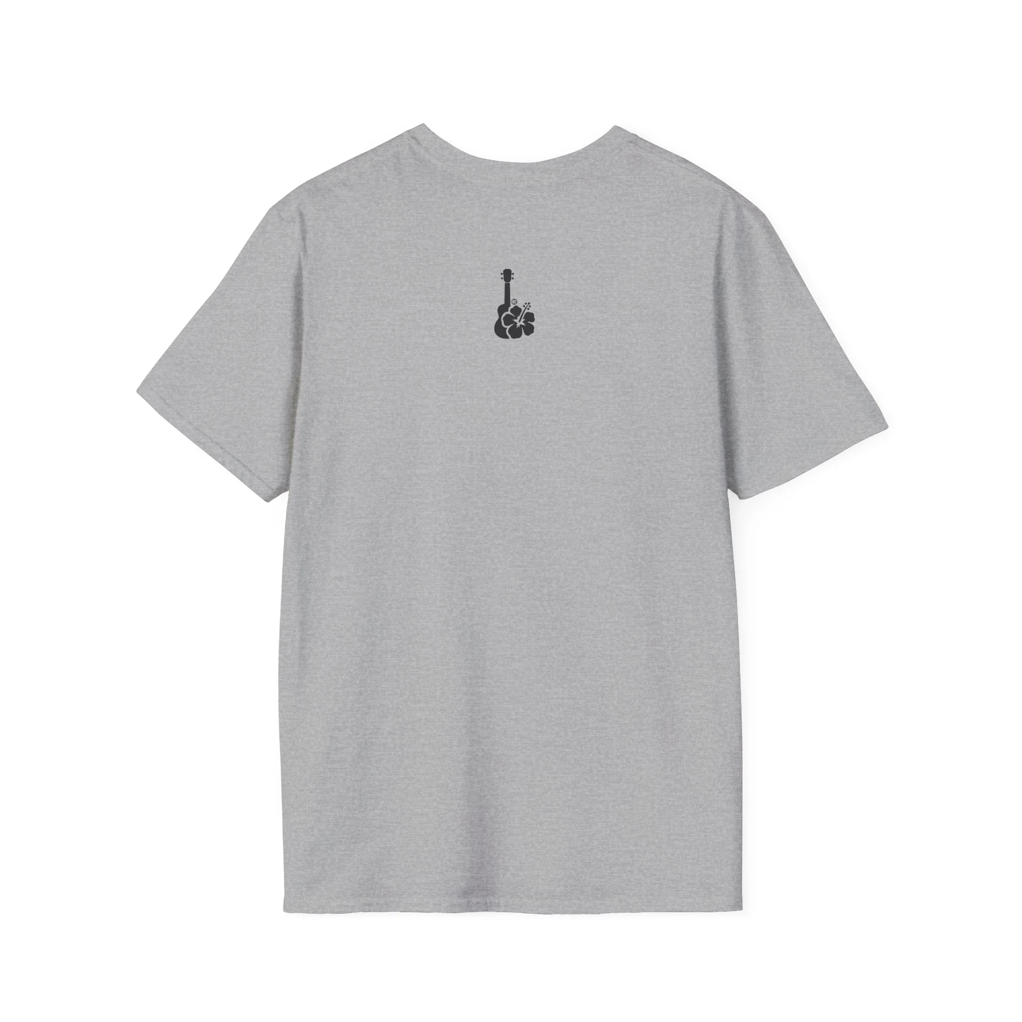 Ukulele Musician T-Shirt with Hibiscus - Black Logo - Image 12