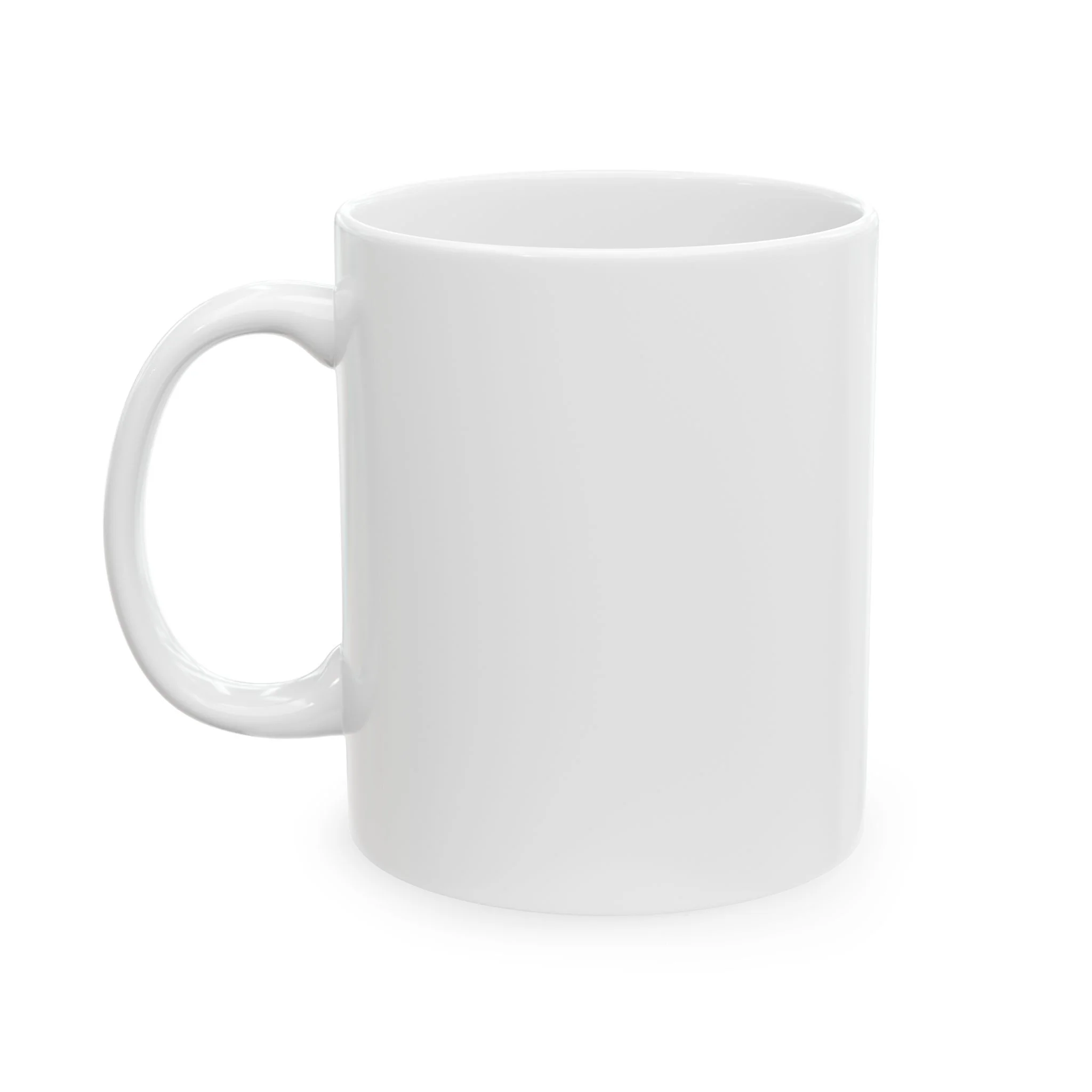 Ukulele Musician White Ceramic Mug with Hibiscus - 11oz & 15oz - Image 2