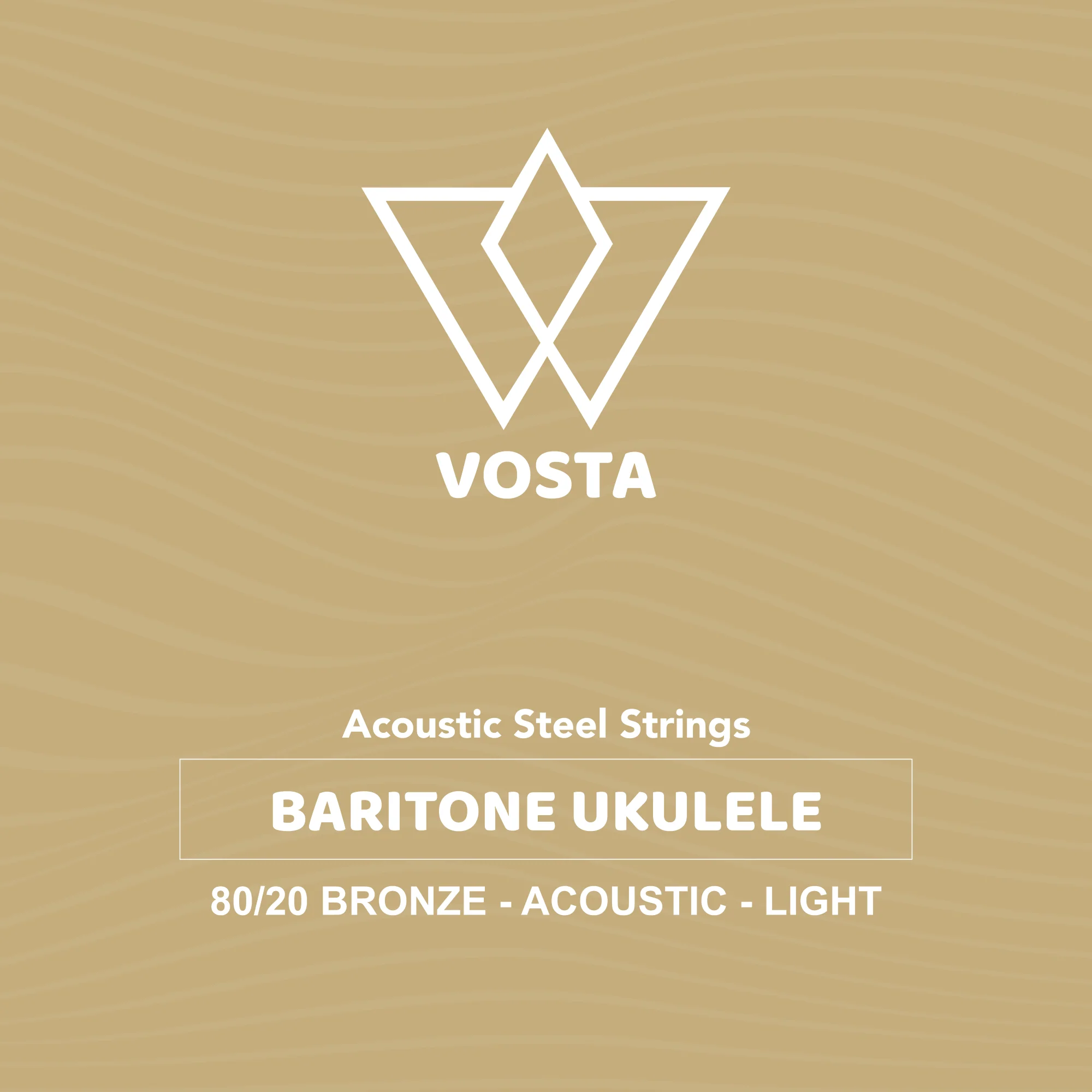 Vosta Acoustic Baritone Ukulele Strings - Light Set 80/20 Bronze