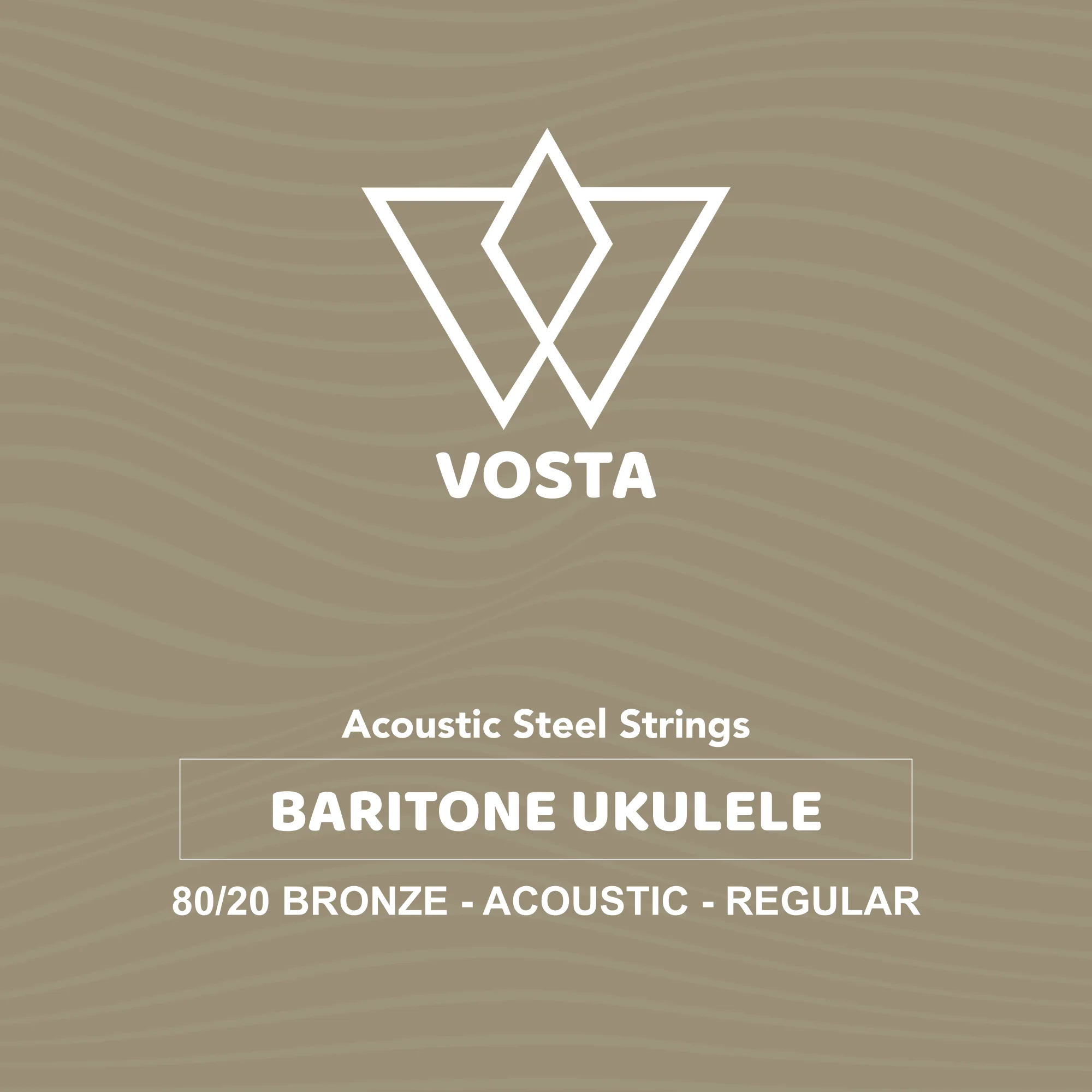 Vosta Acoustic Baritone Ukulele Strings - Regular Set 80/20 Bronze