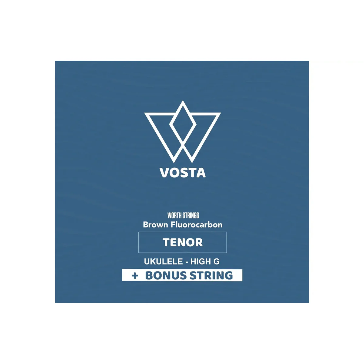 Worth Brown by Vosta Fluorocarbon Tenor Ukulele Strings - High G + Wound Low G