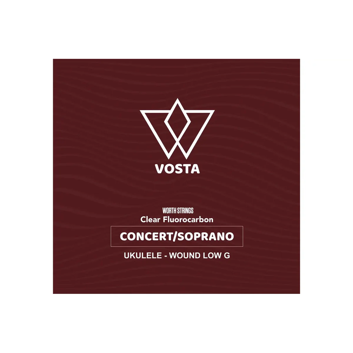 Worth Clear by Vosta Fluorocarbon Soprano/Concert Ukulele Strings - Wound Low G