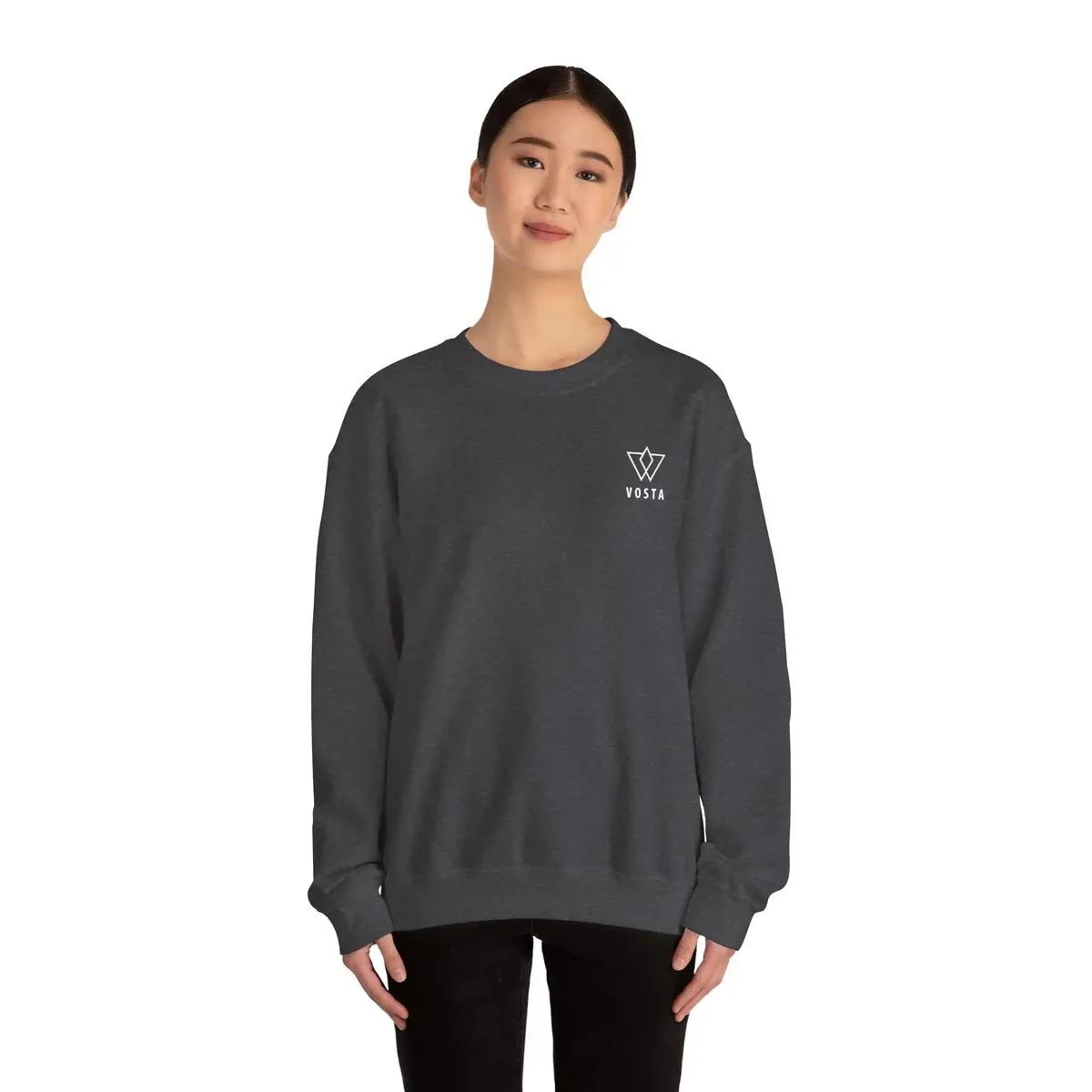 Vosta Crewneck Sweatshirt - White Logo - Image 22