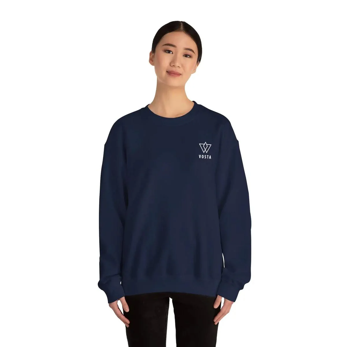 Vosta Crewneck Sweatshirt - White Logo - Image 23