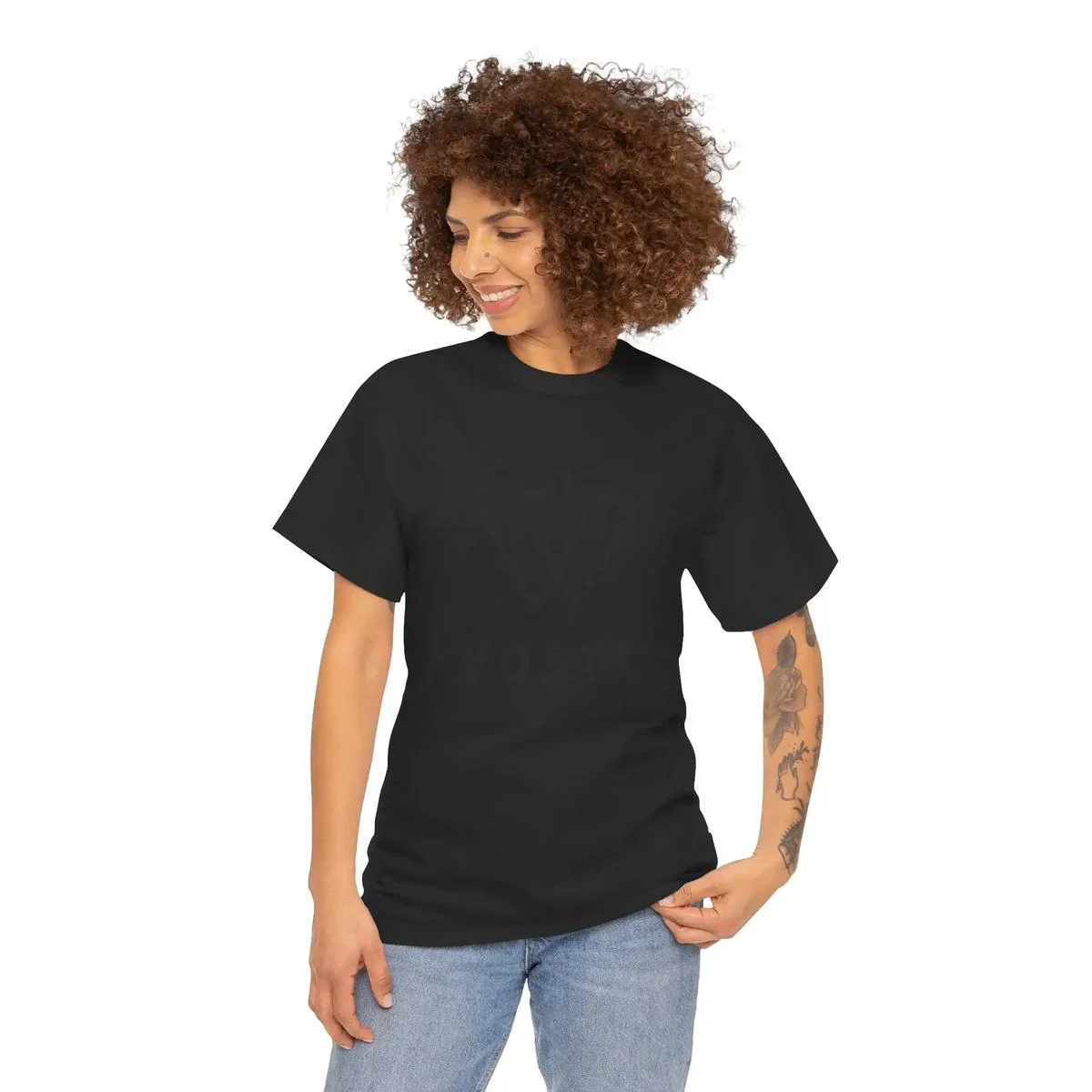 Vosta Minimal Logo T-Shirt - Black Logo - Image 21