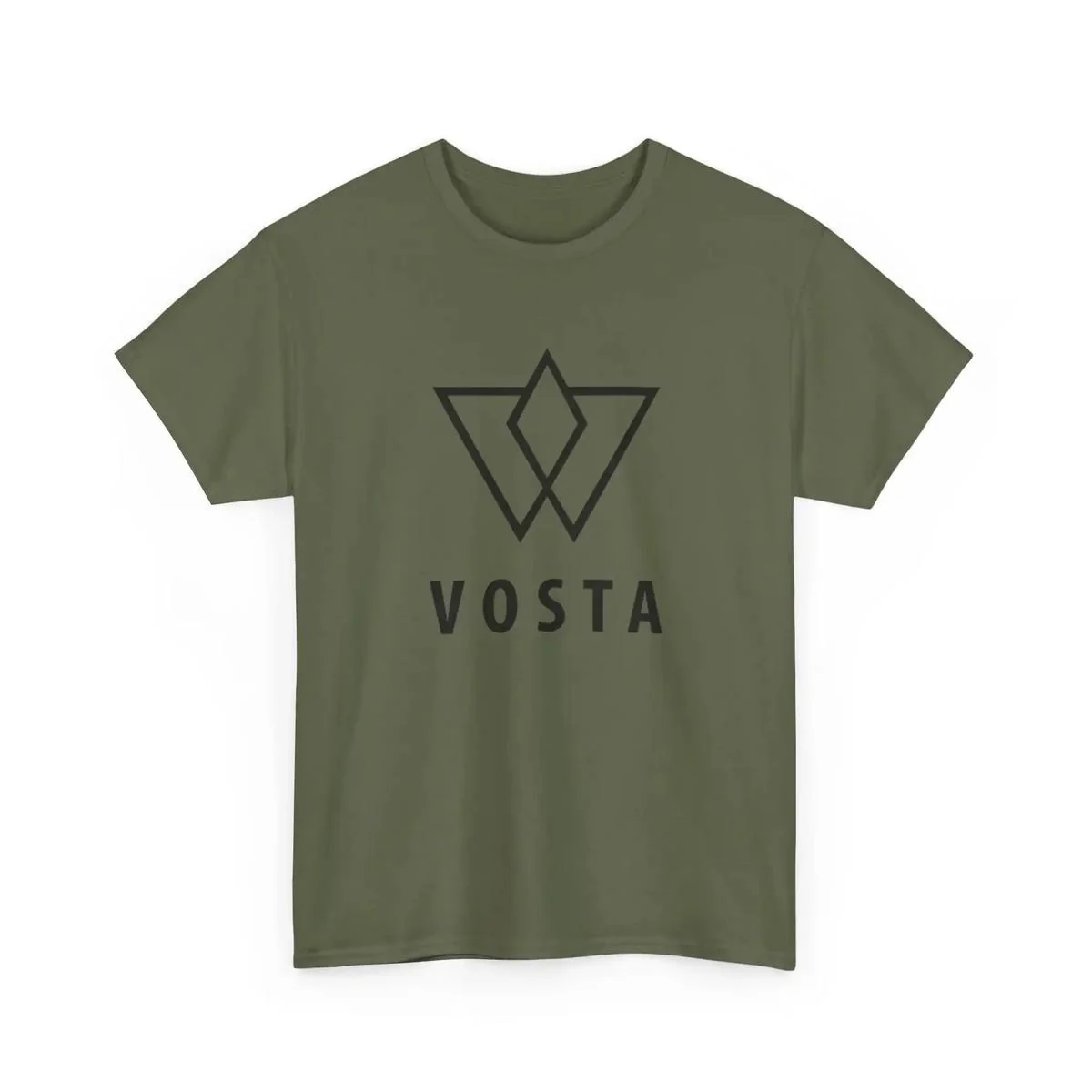 Vosta Minimal Logo T-Shirt - Black Logo - Image 46