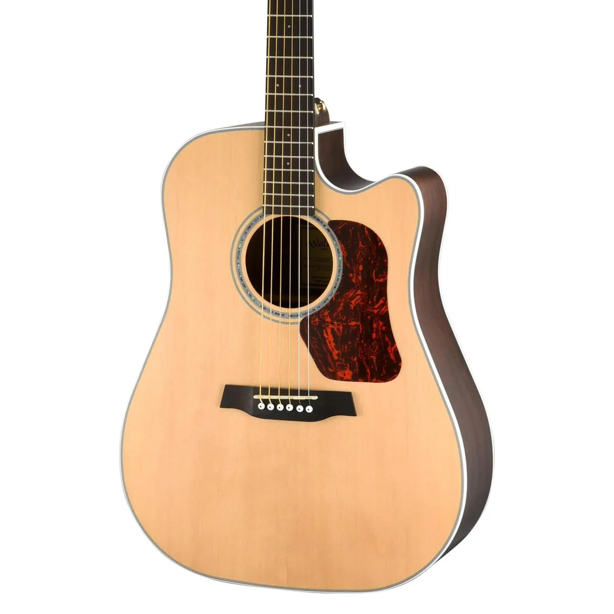 Walden Guitars D603CE The Natura Dreadought Acoustic Cutaway-Electric Guitar - Satin Natural