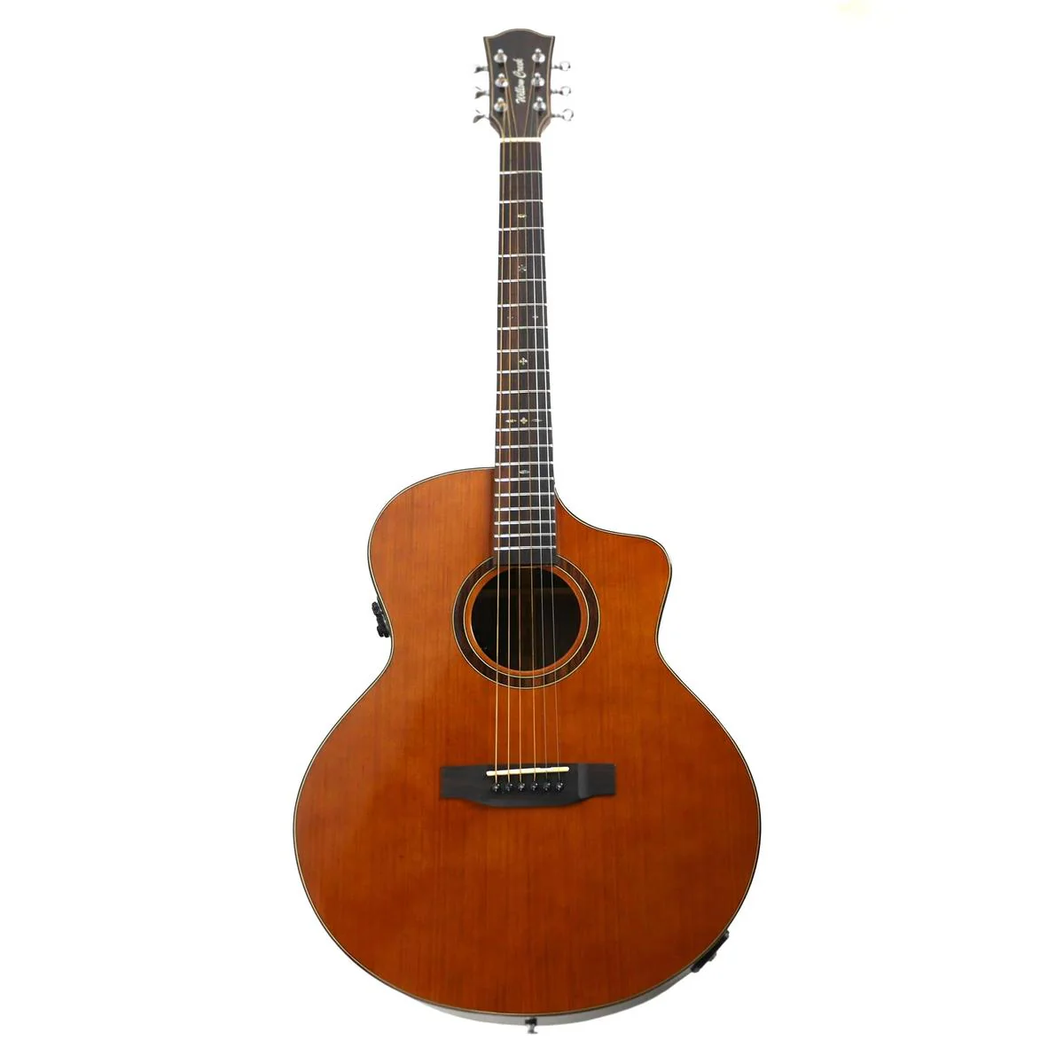 Willow Creek FX-PG73 Ebony Deluxe Acoustic Grand Auditorium Guitar w/ Effects - Image 5