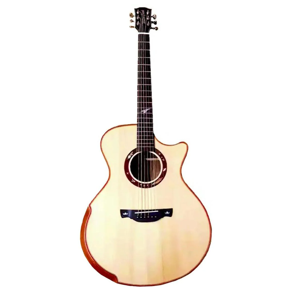 Willow Creek FX-PG9Z+BT Ziricote Pro Acoustic Grand Auditorium Guitar w/ Effects & Bluetooth - Image 3
