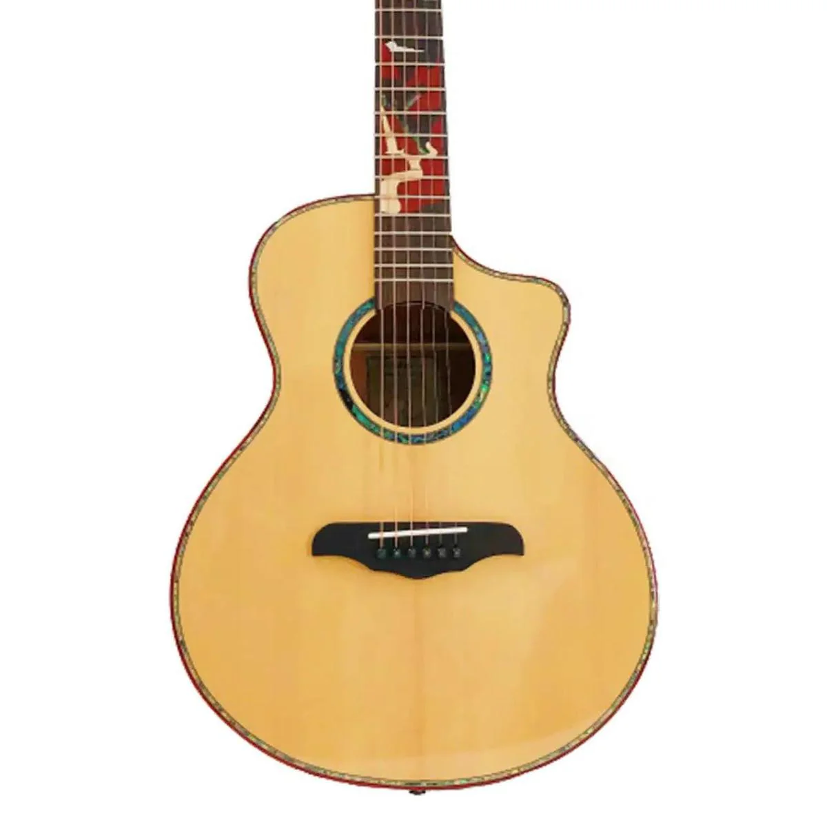 Willow Creek SUNCREEK-S Suncreek Spruce Mini Grand Auditorium Guitar w/ Effects